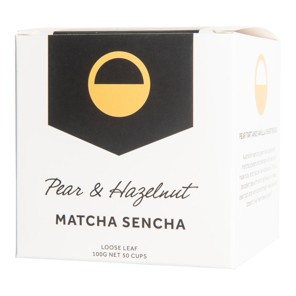 Pear & Hazelnut Matcha Sencha Green Tea (100g Box)