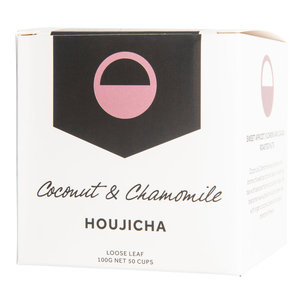 Coconut & Chamomile Houjicha Tea (100g Box)