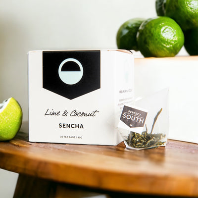 Lime & Coconut Sencha Pyramid Green Tea Bags